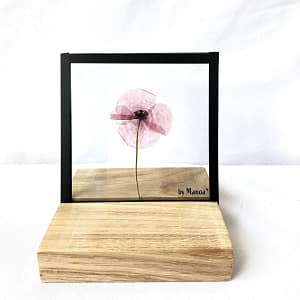 Bloemenlijst met klaproos 10  x 10