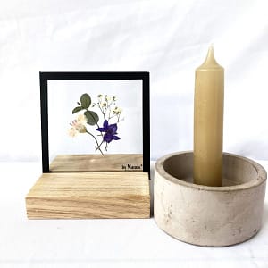 Miniboeket met roze korenbloem 10 x 10