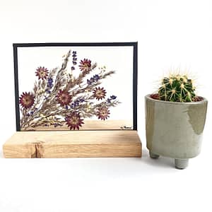 Bloemenlijst speciaal met zeeuws knoopje en lavendel 15 x 20