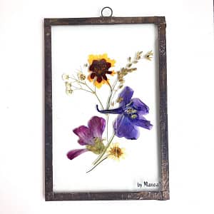 Hanglijst 10 x 15 wildboeket met ridderspoor
