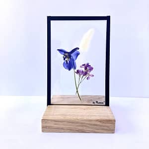 Lijst met een boeketje van gedroogde bloemen