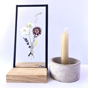 Lijst met een boeket  10 x 20