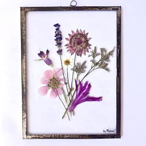 Hanglijst 15 x 20 Boeket met o.a. cosmea en lavendel