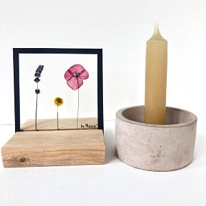 10 x 10 Lavendel, madelief en klaproos