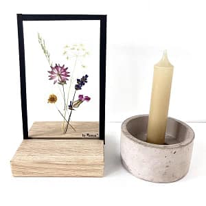 Lijst 10 x 15 Boeket met oa kamille, Zeeuws knoopje en lavendel