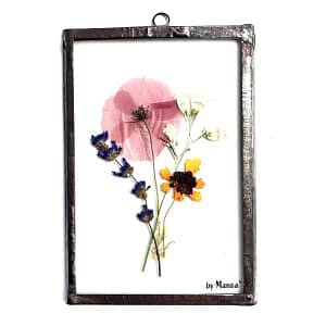 Hanglijst 10 x 15 Wildboeketje met klaproos en lavendel