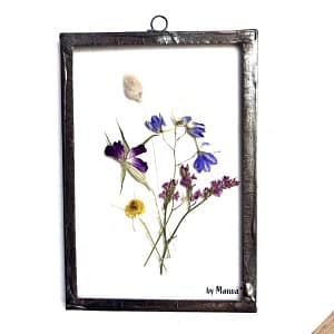 Hanglijst 10 x 15 Wildboeketje met kamille, bolderik en ridderspoor