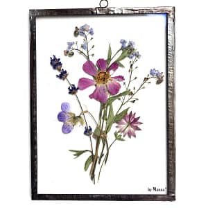 Hanglijst 15 x 20 Boeket met cosmea en vergeet-me-nietjes