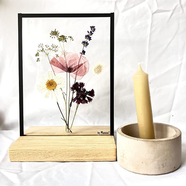 Plukboeket met klaproos en margriet 15 x 20 - Afbeelding 2