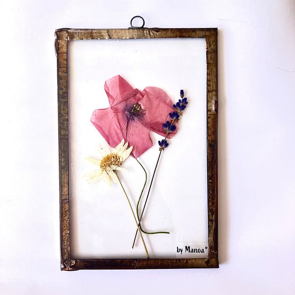 Hanglijst 10 x 15 Margriet, klaproos en lavendel