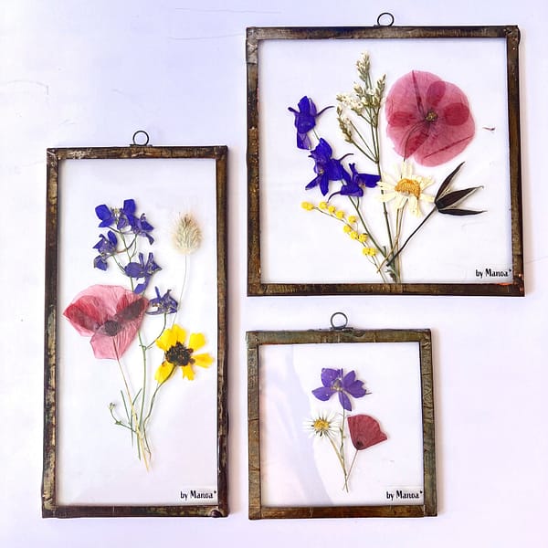 Hanglijst 15 x 15 Wilde bloemen boeket met klaproos - Afbeelding 2