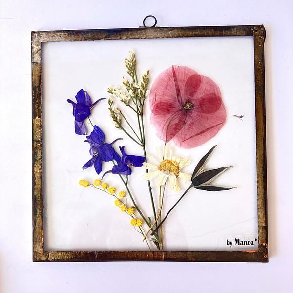 Hanglijst 15 x 15 Wilde bloemen boeket met klaproos
